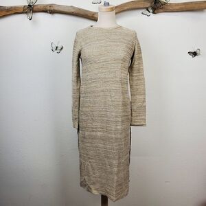 New Zara Trafaluc tan long tunic with side slit